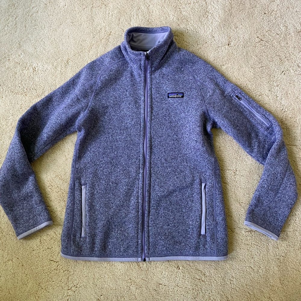 PATAGONIA PURPLE FLEECE FULL ZIP
